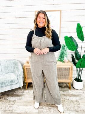 Stylish Tan Jumpsuit
